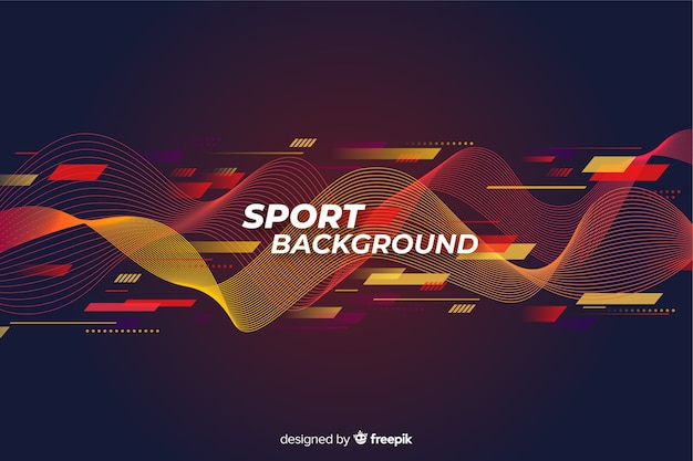 Abstract sport background flat design