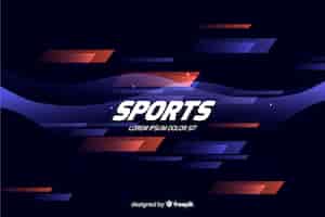 Free vector abstract sport background flat style