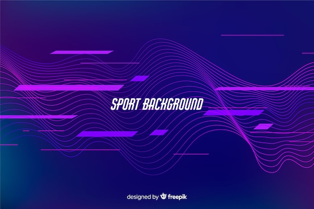 Abstract sport background flat style
