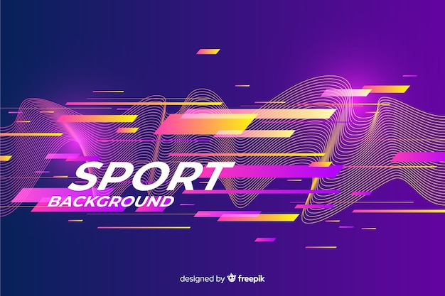 Abstract sport background flat style