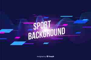 Free vector abstract sport background flat style