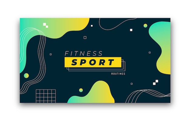 Abstract sport youtube channel art