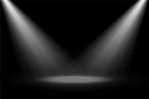 Free vector abstract stage spotlight focus