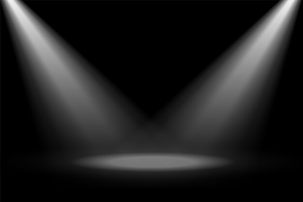 Abstract stage spotlight focus