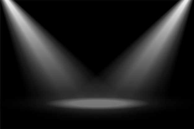 Abstract stage spotlight focus