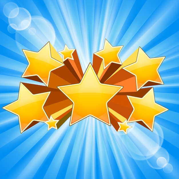 Free vector abstract star burst with rays flare