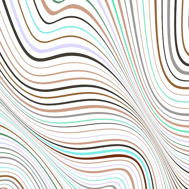 Abstract stripe design with warp effect