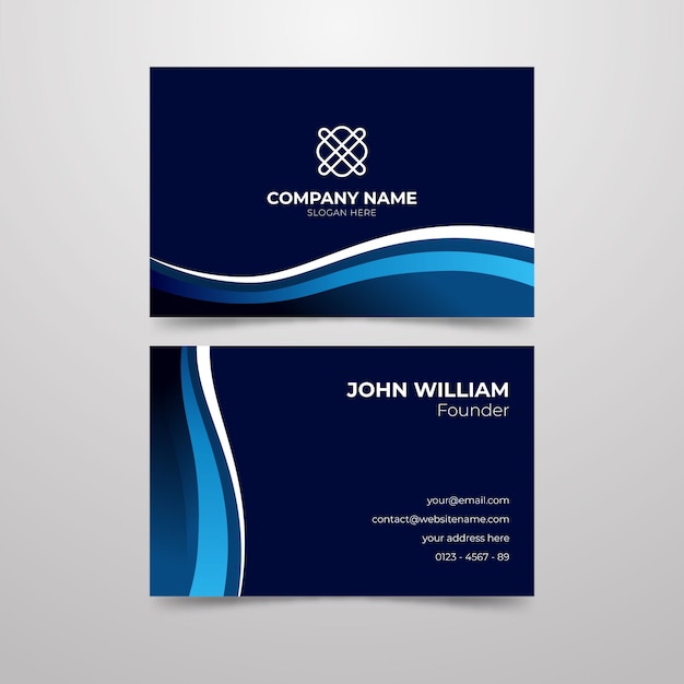 Abstract style for business card