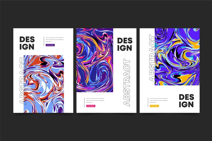 Free Vector abstract style covers collection