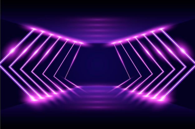 Abstract style neon lights background