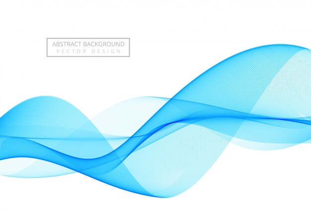 Abstract stylish blue wave background