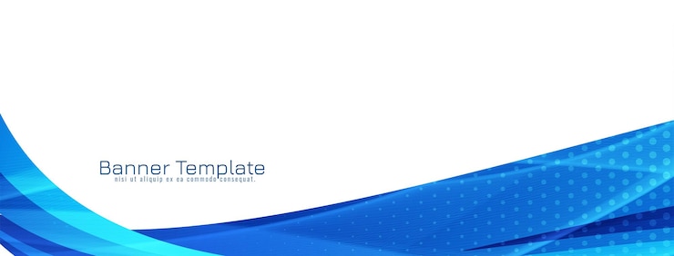 Free Vector abstract stylish blue wavy design banner template vector