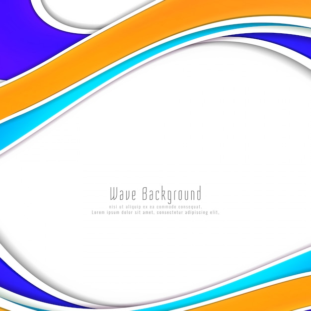 Free vector abstract stylish colorful wave background