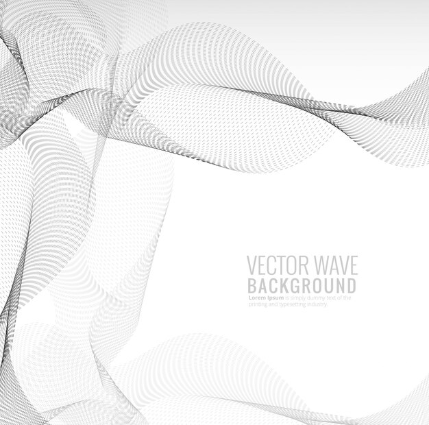 Abstract stylish dotted technology wave background