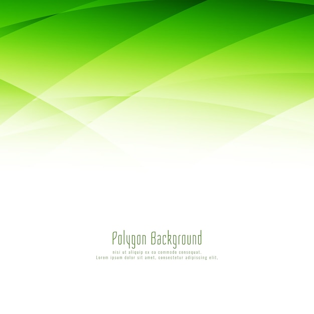 Бесплатное векторное изображение Абстрактный стильный зеленый дизайн многоугольника элегантный фон