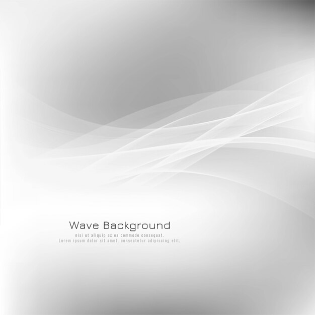 Abstract stylish wave grey background