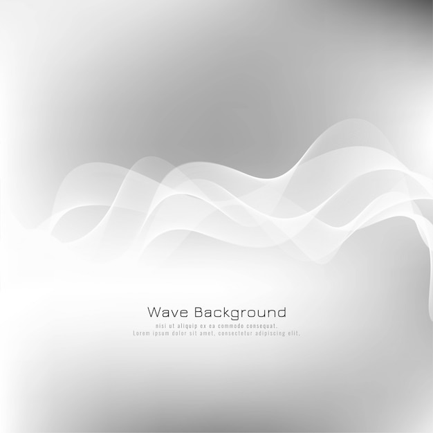 Abstract stylish wave grey background