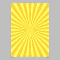 Free vector abstract sunburst brochure design template