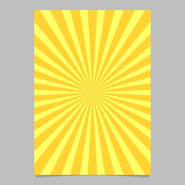 Abstract sunburst brochure design template