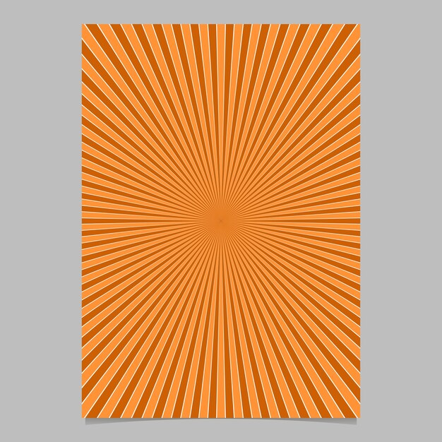 Abstract sunburst brochure design template