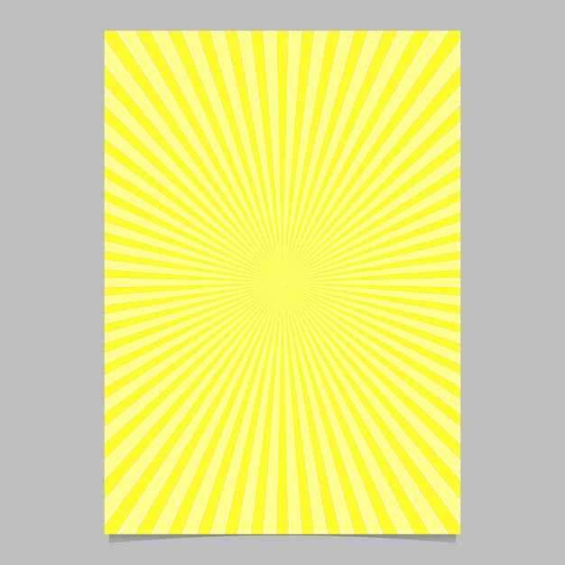 Abstract sunburst brochure design template