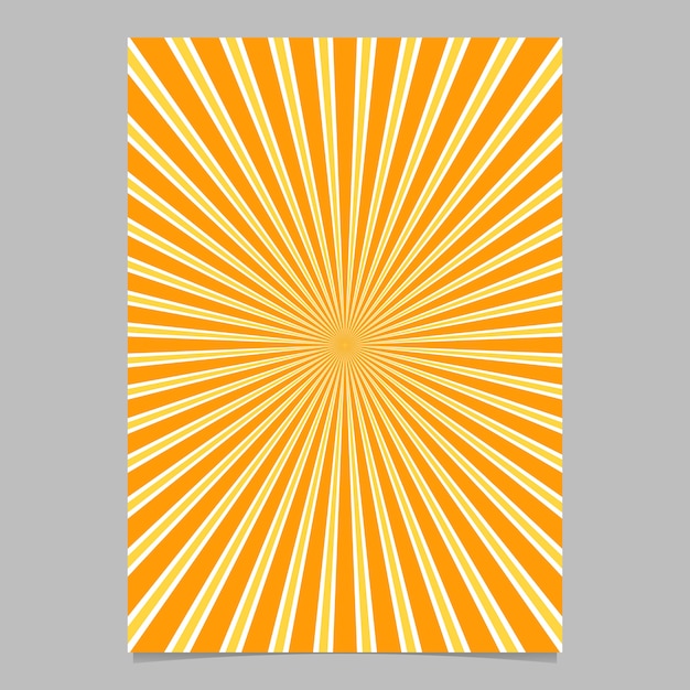 Free vector abstract sunburst brochure design template