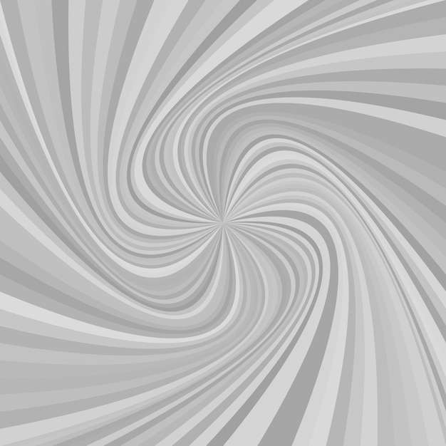 Abstract swirl background - vector illustration from rotated rays in grey tones