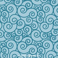 Free vector abstract swirls sea pattern