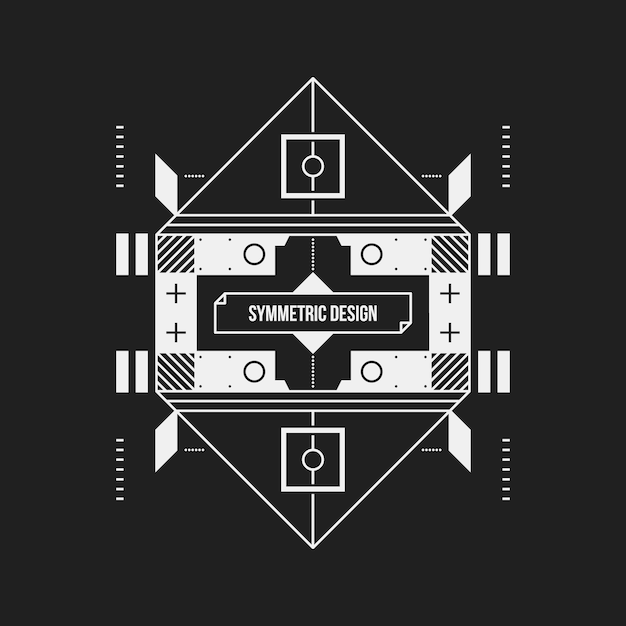 Abstract symmetric bactround design