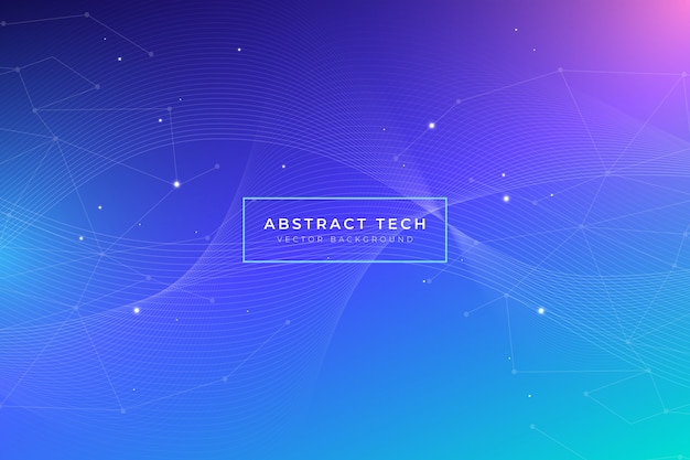 Abstract tech background with shiny dots