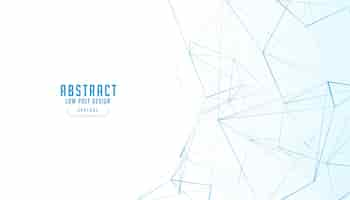 Free vector abstract technical textures banner in low poly style vector