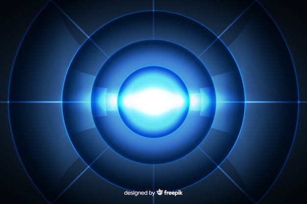 Abstract technological light tunnel background