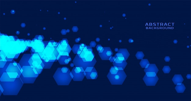 Abstract technology background with hexagonal shapes