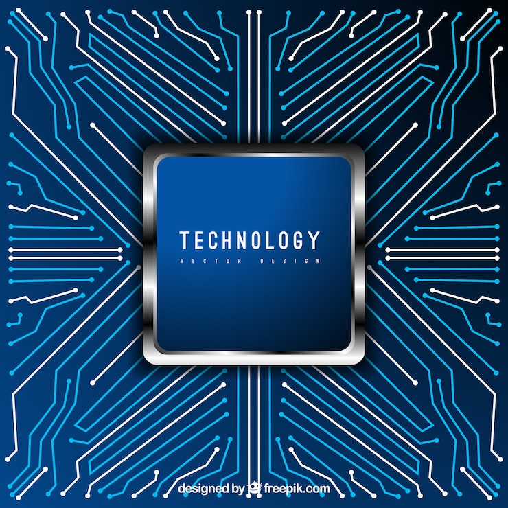 Free Vector abstract technology background with lines
