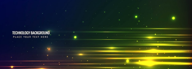 Free vector abstract technology banner background