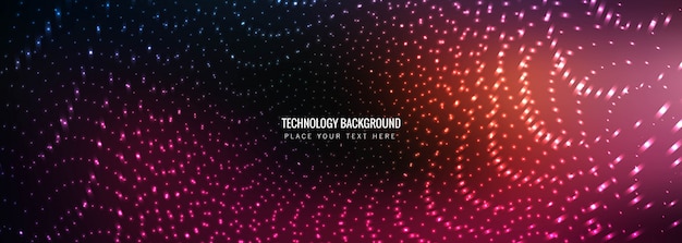 Abstract technology banner template vector