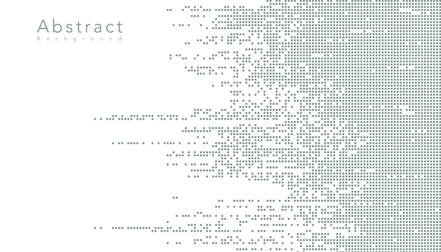 Abstract technology digital data square pixel