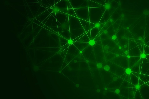 Abstract technology green background