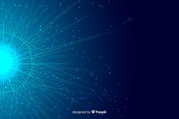 Abstract technology particle background