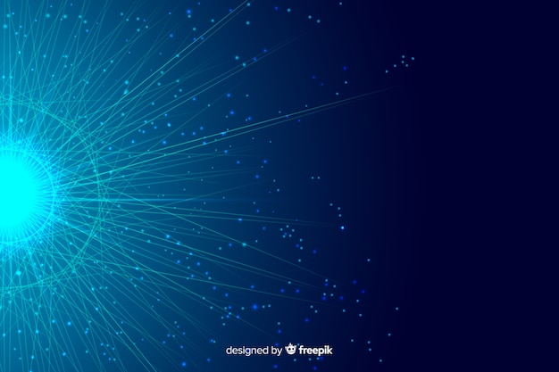 Abstract technology particle background
