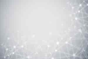 Free vector abstract technology particle gray background