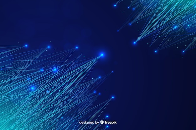 Abstract technology particle wallpaper
