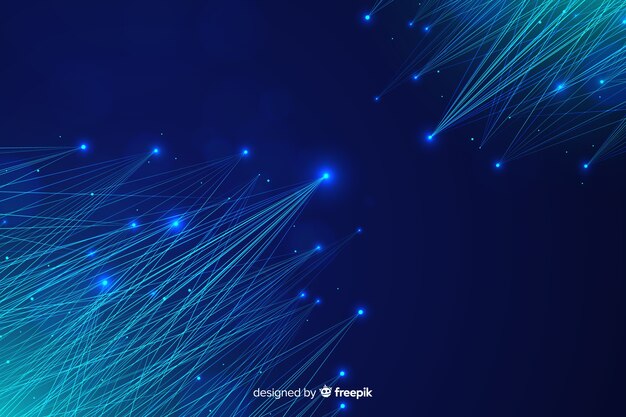 Abstract technology particle wallpaper