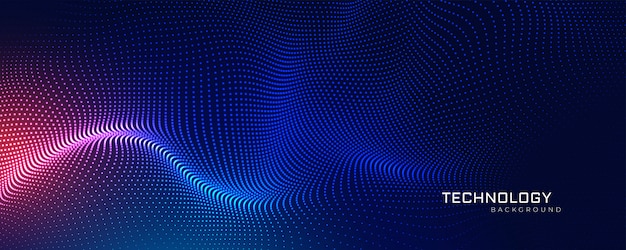 Abstract technology particles mesh background