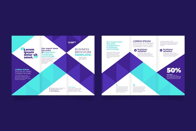 Free vector abstract template for brochure
