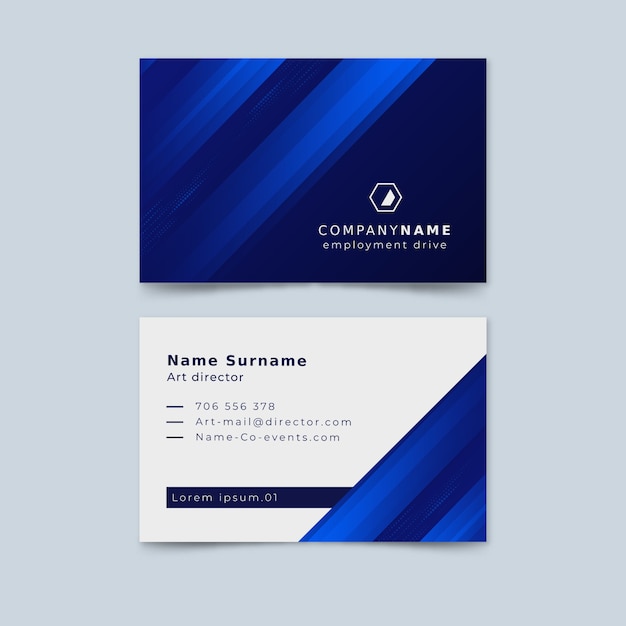 Abstract template business card collection