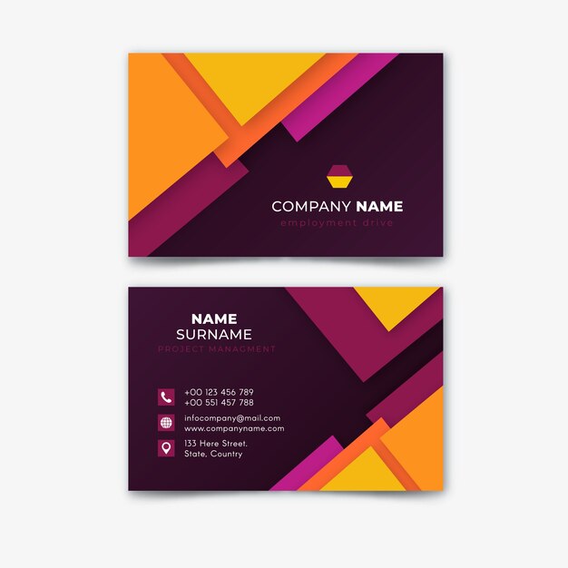 Abstract template business card