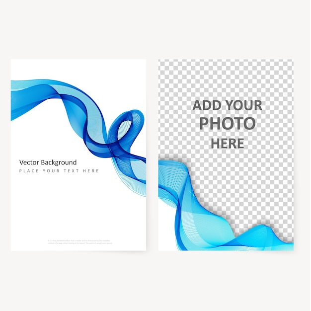 Abstract template color flyer