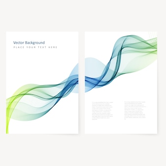 Abstract template color flyer