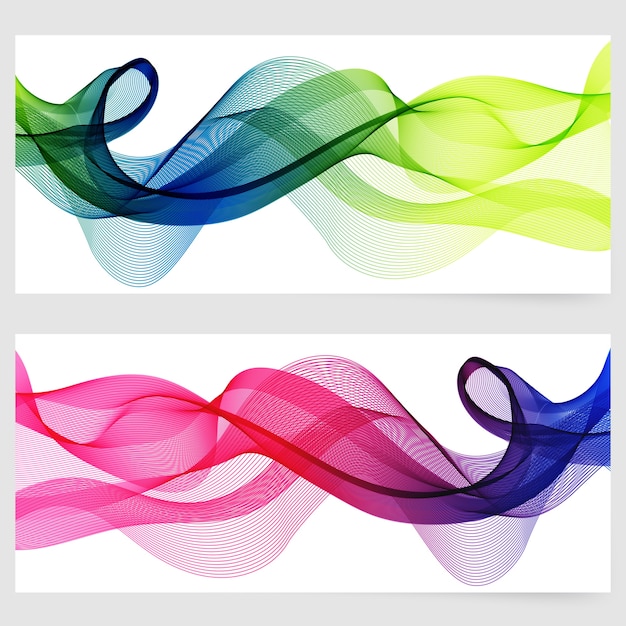 Free vector abstract template horizontal banner